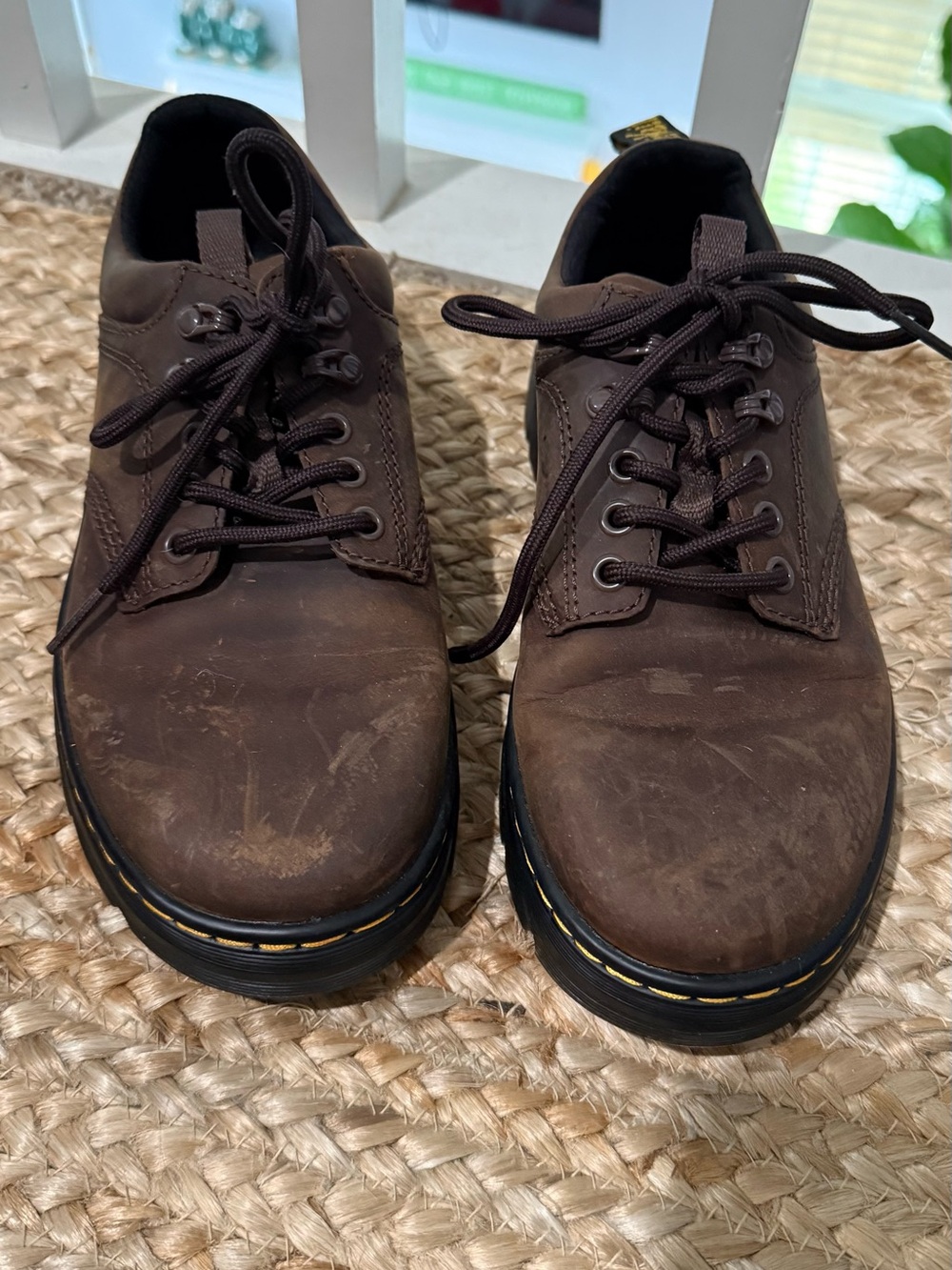 Dr. Martens Brown Leather Oxford Shoes